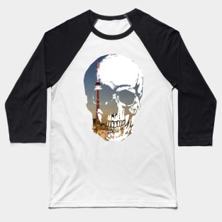 CN Tower Skull Baseball T-Shirt